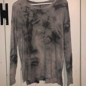 Gray and White American Eagle Sweater / Top